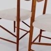 Vintage Mid Century teak +Teddy farbic dining chairs By Peter Hvidt & Orla Molgaard-Nielsen, 1960s, Set of 2 - Image 2