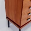 long Mid Century Modern German walnut sideboard by Famöla Möbel, 1950s - Image 2