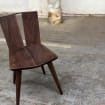 HEWN Modern Dining Chair, Sculptural Slab Side Chair, Accent Chair, Vanity Chair - Image 2