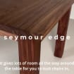 Walnut Dining Table with Walnut Dining Chairs, Walnut Tables Extendable, Kitchen Table and Chairs Set, Small Extendable Custom Dining Table - Image 2