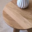 Modern Nesting Tables - End Round Side Table - Solid Oak Wood Table - Small Nesting Tables for Living Room - Set of End Side Tables - Image 2