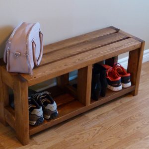Rustic Shoe Bench, Shoe Storage, Shoe Organizer, Shoe Cabinet, Entryway Shoe Bench, Shoe Rack Wood