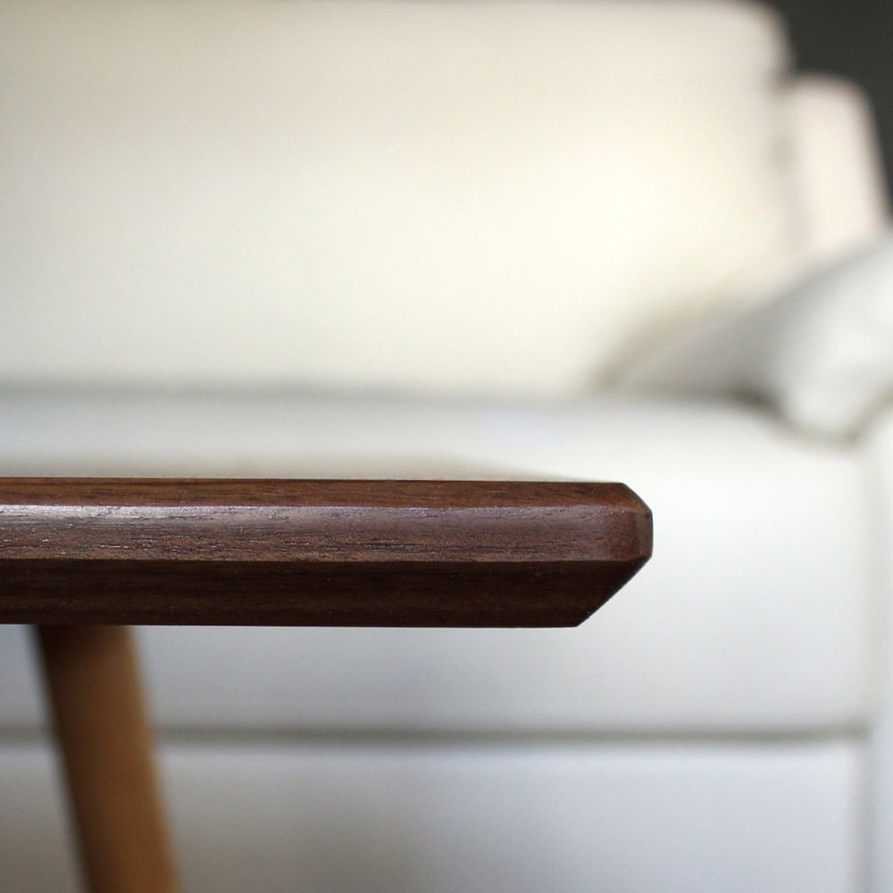 Classic Walnut Teak Coffee Table - Mid Century Modern Eames Style Design Boho Wood Furniture - Image 2