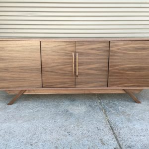 72" Bespoke Statement Credenza - 4 Doors, No Drawers - Walnut