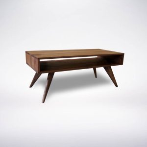 Modern Coffee Table with storage - Mid-Century Modern Coffee Table - Solid Wood Coffee Table in Oak, Walnut, Maple, and Cherry