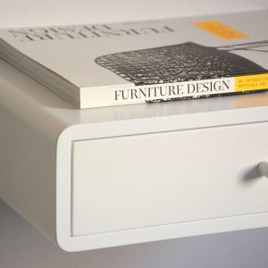 Retro floating nightstand with drawer | 3 sizes | single or double