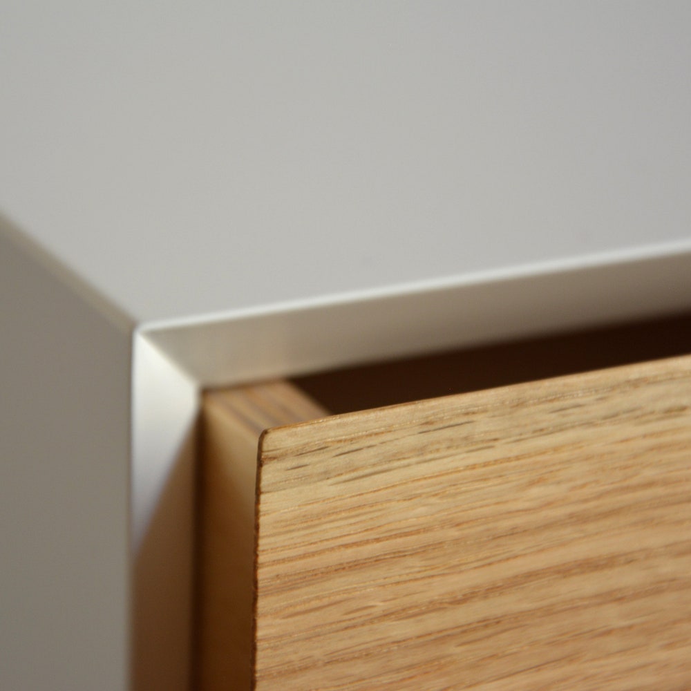 Minimalist floating nightstand with oak drawer | medium size | 2 pcs. (pair) - Image 7