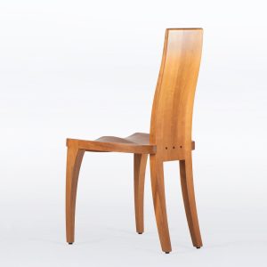 Dining Chair in Solid Cherry Wood With Scandinavian Modern Style "Gazelle"