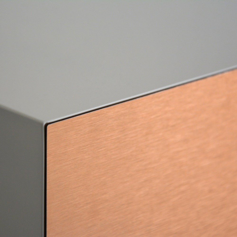 Floating nightstand with COPPER drawer - Image 3