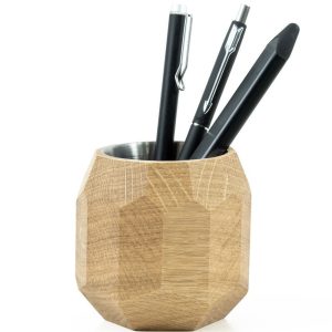 Geometric Pen Storage Cup, Wooden Pen Holder, Desk Pen Organizer Pen Holder, Wooden Pencil Cup, Wooden Pen Pot, Gift for Him, Decor