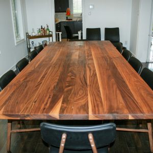 Walnut Dining Table, Custom Dining Table, Large Wood Dining Room Table, Custom Walnut Harvest Table, 8 Person Dinning Table