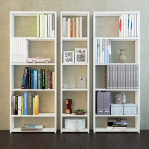 Bookcase,modern bookshelf,white bookshelves,solid bookcase,handmade furniture,decorative bookshelves,unique bookshelf,long bookshelves