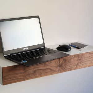 Wall-mounted home office desk