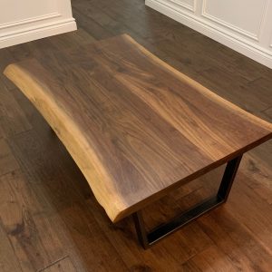 Black Walnut Live Edge Wood Coffee Table