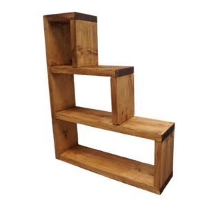 3 Tier Storage Unit | Reclaimed Timber Style | Solid Wood Furniture