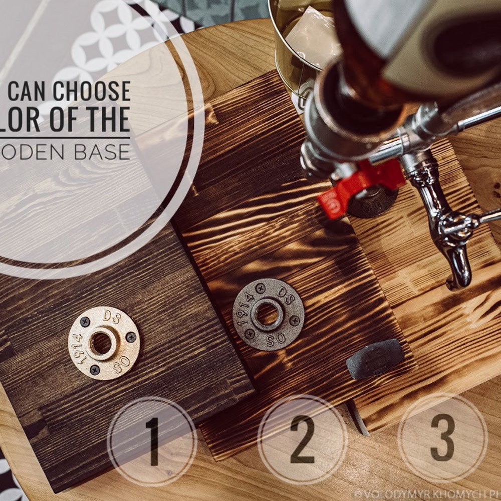 Five Optics Wall Mount Drinks Dispenser - Whiskey Dispenser And Smoker Kit Set - Unique Gifts - Bachelor Party Decor- Industrial Bar Decor - Image 8