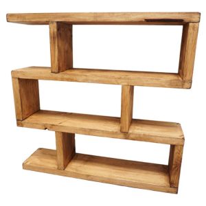 Tiered Shelving Unit | Reclaimed Timber Style | Solid Wood Furniture