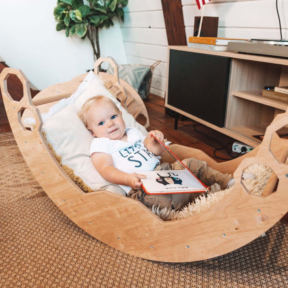 Climbing arch, Baby Activity Board, Montessori furniture, Toddler Gym, Toddler arch, Wooden climb toy Climbing furniture Wood play gym - Image 6