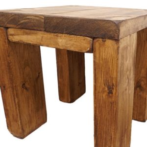Solid Wood Side Table | Reclaimed Timber Style | Solid Wood Furniture