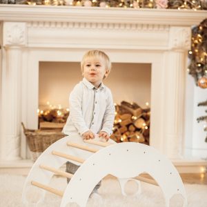 Personalized Climbing arch, Montessori toddler, Ladder arch Wooden baby gym Montessori furniture Waldorf toys Balance board Climbing gifts