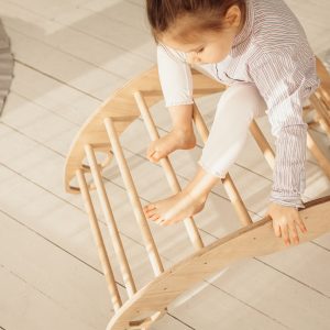 il_1000x1000.2788226274_eb3u.jpg Set of three items: TWO LARGE Climbing Arch + Ramp, Montessori furniture, Baby wood Gym, Toddler climber Balance board Waldorf kids ladder