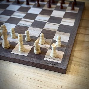 Solid Wood Custom Hand Crafted Chess Boards