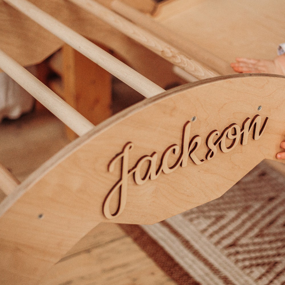 Set of 3 items Foldable triangle Wooden Gym Climbing Gift Natural toy Baby Birthday Gift Play Gym Toddler Climber Baby Gym - Image 7