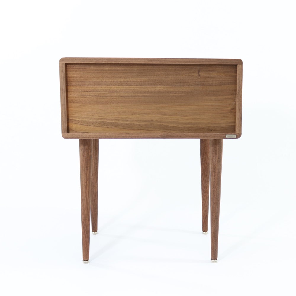 Nightstand, Bedside table, side table with two drawers in solid Walnut or Oak wood - Image 10