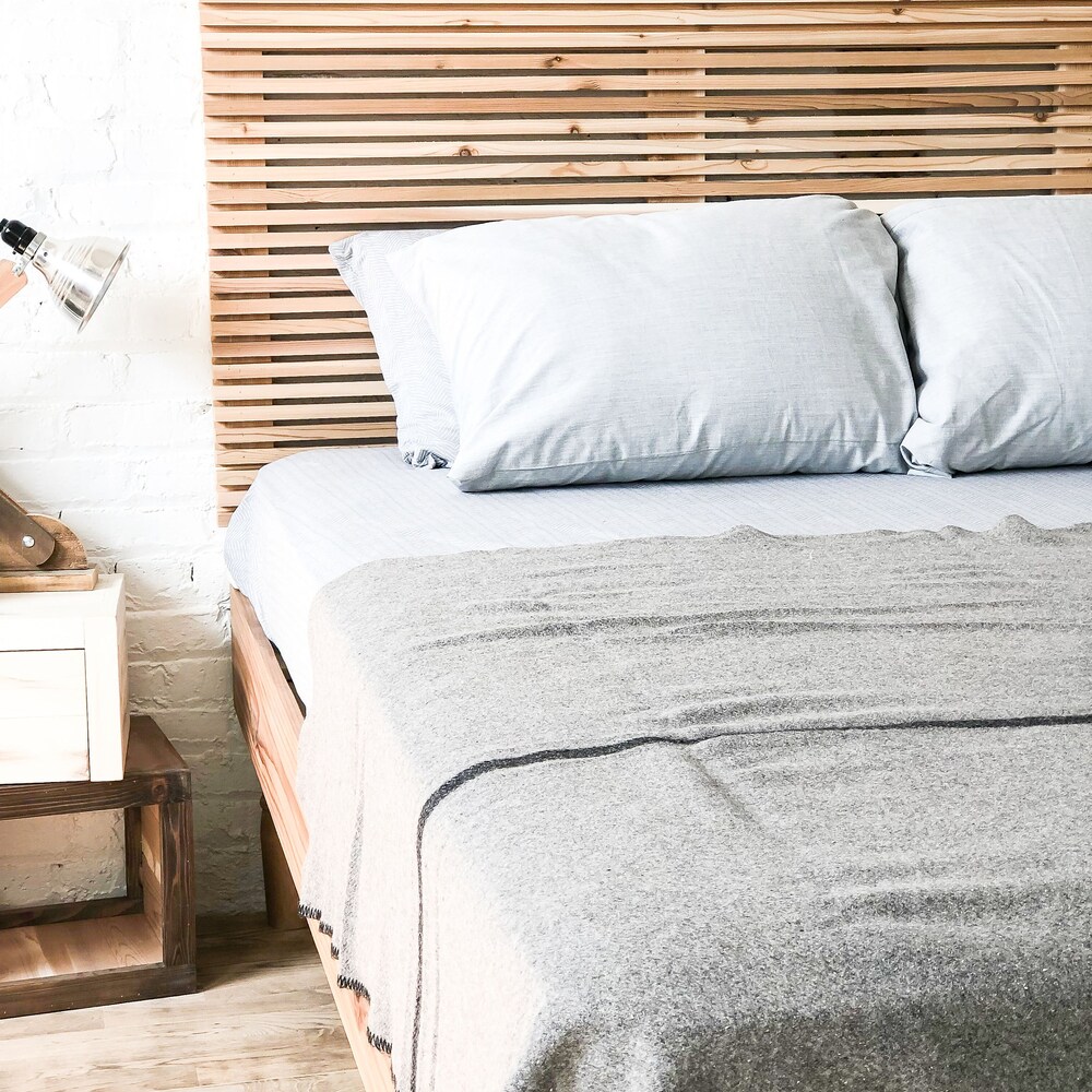 The Carolina Bed - Platform Bed and Headboard - Natural Solid Wood - Rustic Modern - Mid Century - Farmhouse - Organic - Handmade in USA - Image 8