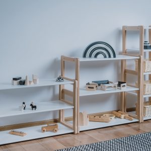 Montessori shelf set of 3 pieces MINI, MIDI, MAXI white Baby registry item Gift for kids