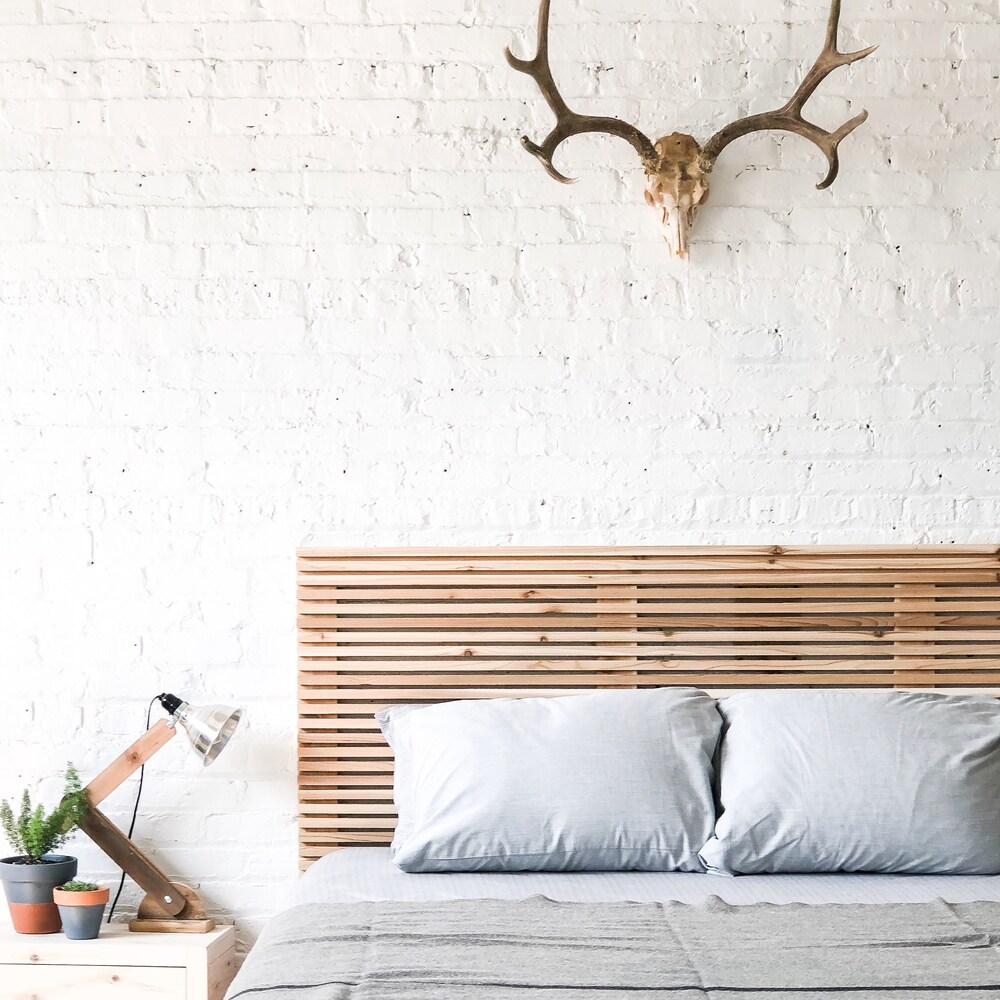 The Carolina Bed - Platform Bed and Headboard - Natural Solid Wood - Rustic Modern - Mid Century - Farmhouse - Organic - Handmade in USA - Image 7