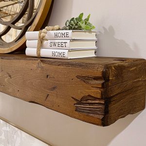 Fireplace mantel, Distressed, Floating Mantel,