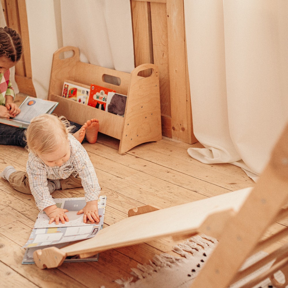 Montessori bookshelf - Montessori furniture, Wood Toddler Bookcase, Shelf for kids, Modern bookshelf, Nursery wood decor - Image 5