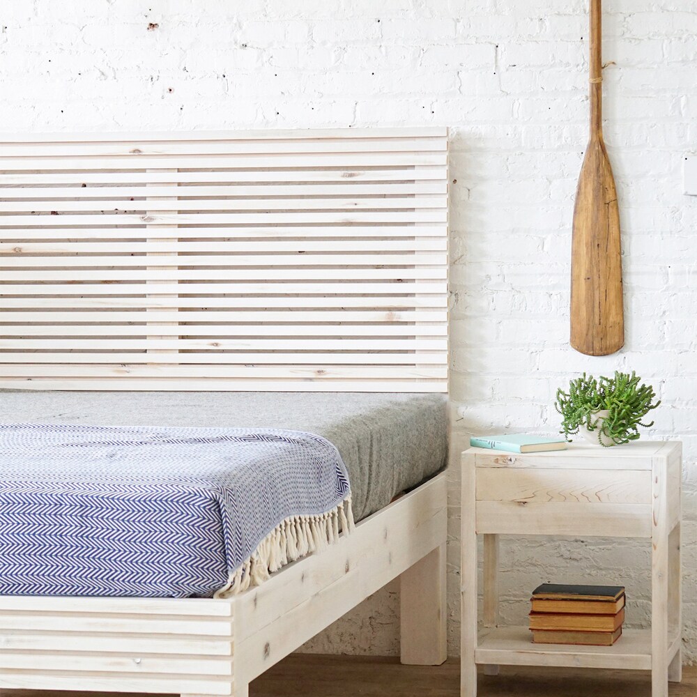 The Carolina Bed - Platform Bed and Headboard - Natural Solid Wood - Rustic Modern - Mid Century - Farmhouse - Organic - Handmade in USA - Image 6