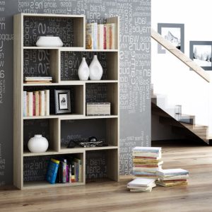 Modular Bookshelves For Living Room Unique Modern Bookcase Modern Living Room Decor Bookshelf Decor Asymmetrical Bookcase