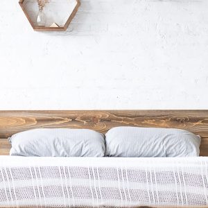 Ol' Plank Rustic Headboard - Weathered Barn Wood 3 Row - Handmade in USA