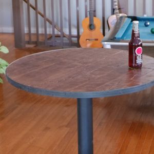 Bar Height Natural Matte Pub Table | Standard Counter High Tabletop | Stained and Painted Colors | 3 Sizes: 24"-30"-36" 2 3 or 4 Place table
