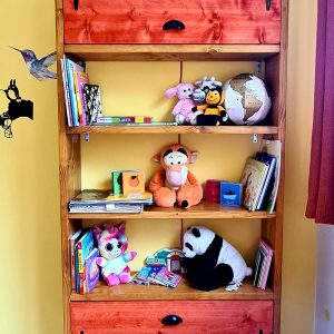 Rustic tall bookshelf Reclaimed wood scandinavian open Shelf office storage Vintage library Scaffold board Furniture home decor,kids storage