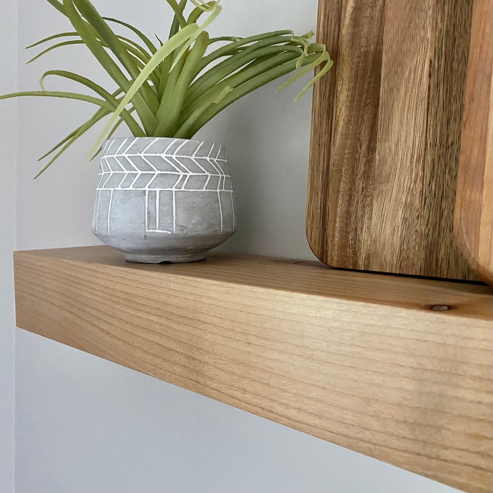 Floating Shelves // Set of Two Contemporary Rustic Floating Shelves // Floating Shelf //Contemporary Floating Shelves // Wood Shelves - Image 5