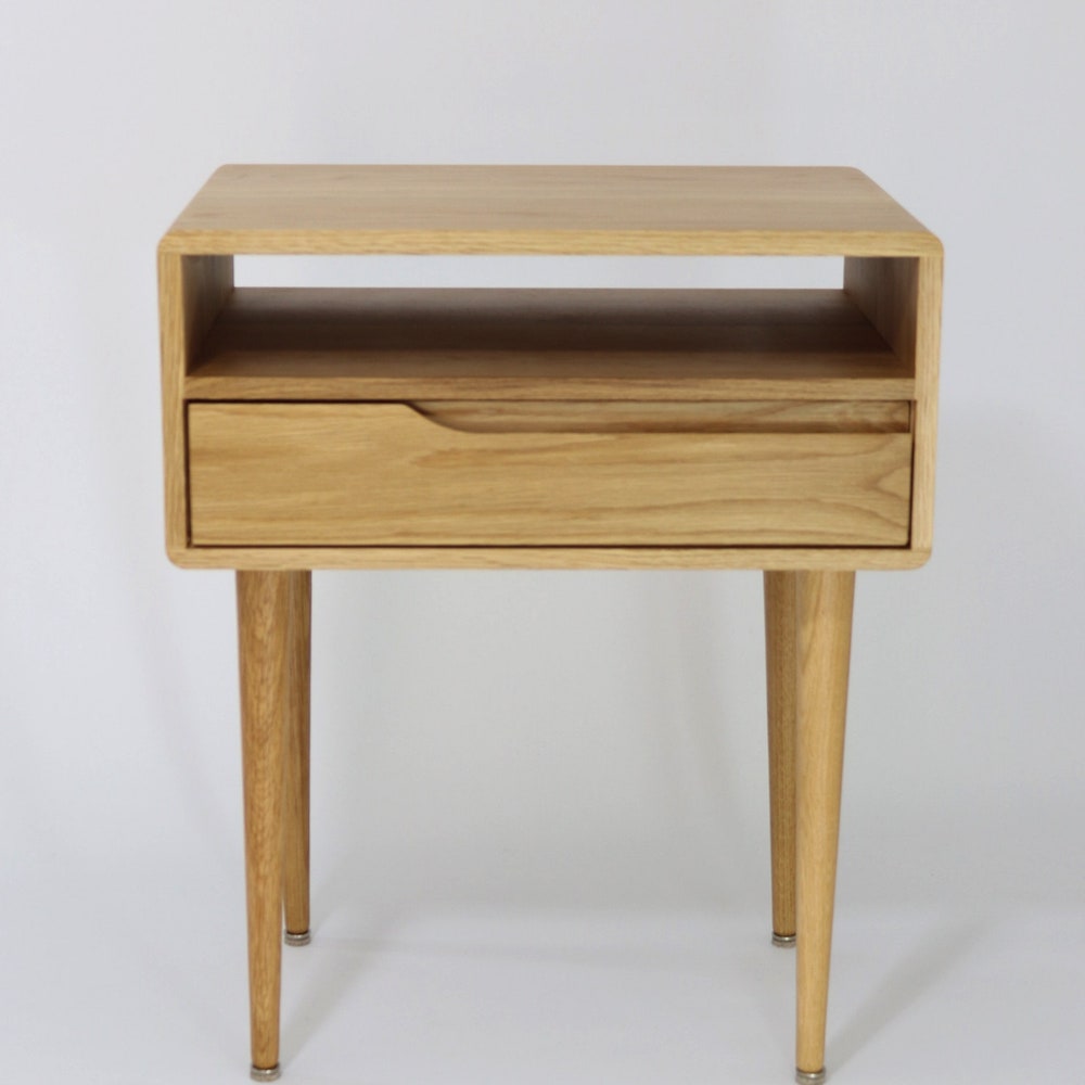 Nightstand in solid Oak or Walnut. - Image 8