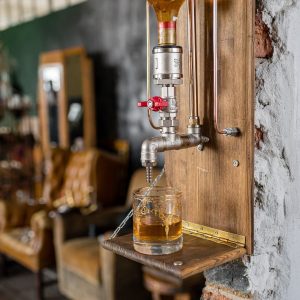 Wall Dispenser for Alcohol, Rustic Wall-Mounted Liquor Dispenser, Authentic Gifts for Him, Gift From Daughter For Dad