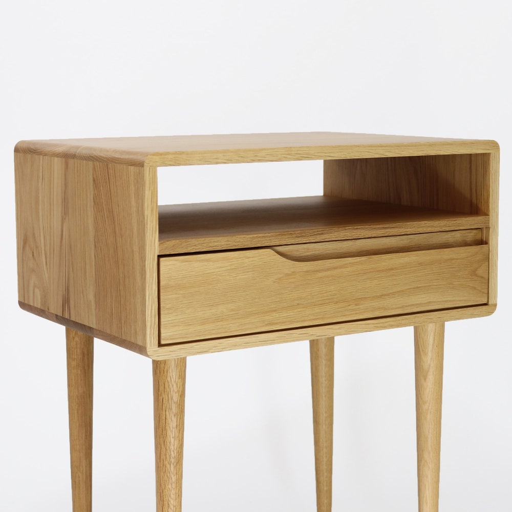 Nightstand in solid Oak or Walnut. - Image 6