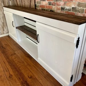 Rustic TV Stand Console Buffet Credenza Media Center 60" 72" 84" 96" wall unit