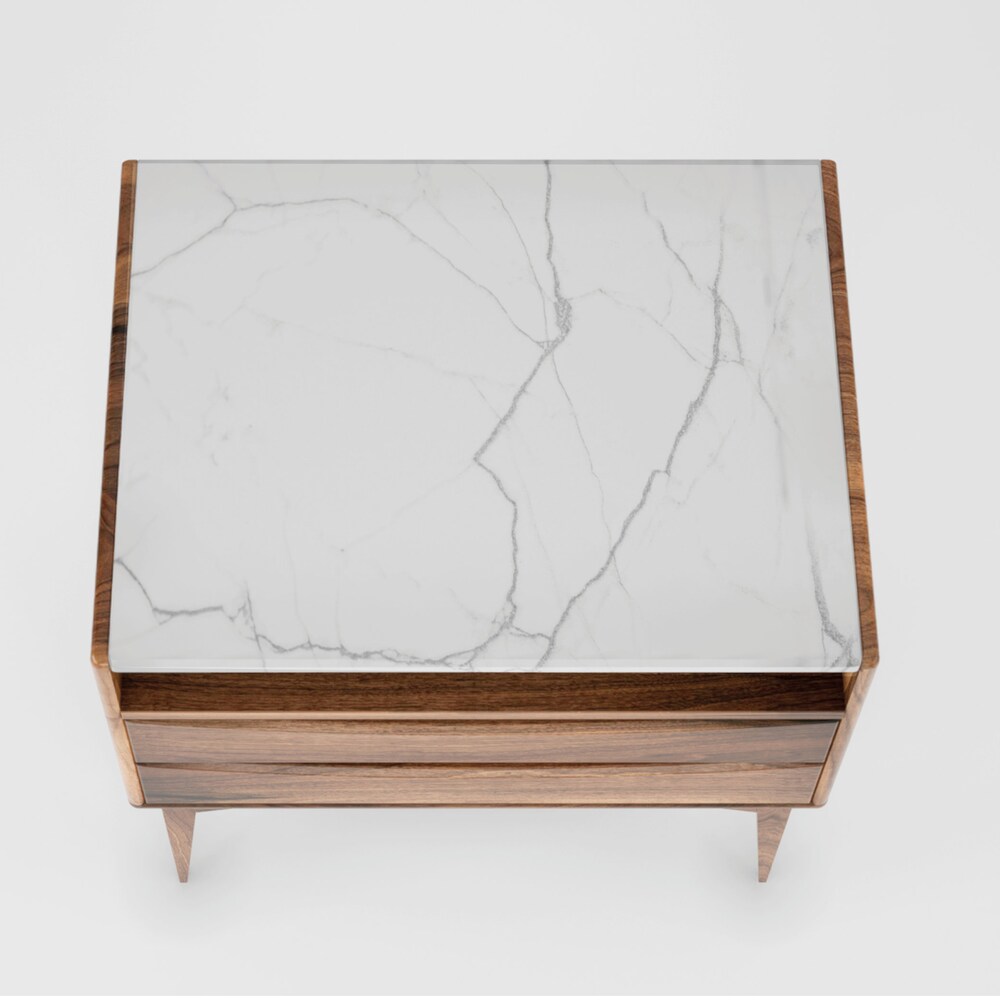 nightstand with drawers, bedside table, mid century modern nightstand, small table for bedside - Image 7