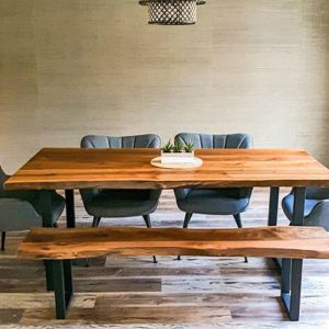 il_1000x1000.3355388253_16qo.jpg Solid Walnut Dining Table , Live Edge Solid Wood Table , Rustic Wooden Table , Farmhouse Kitchen Table