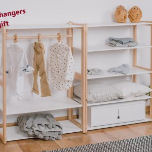 il_1000x1000.3395488406_klq4.jpg Clothing rack type B with shelf for children combined with MAXI + shelf Kid wardrobe Montessori based Gift for kids