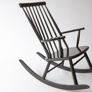 Rare 1964 ASKO Rocking Chair by Olli Borg | Model Eveliina | Vintage Nordic design