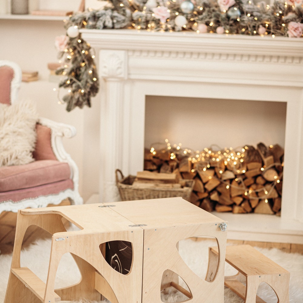 Christmas gift for 1 year old - Montessori Kitchen Tower - Convertible Learning helper - Personalize toddler chair - Montessori furniture - Image 8