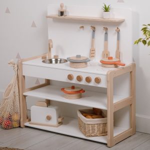 PLAY KITCHEN Type B2, Kids Pretend Play, Montessori Wooden Kitchen Toys For Girls, Baby registry item Gift for kids