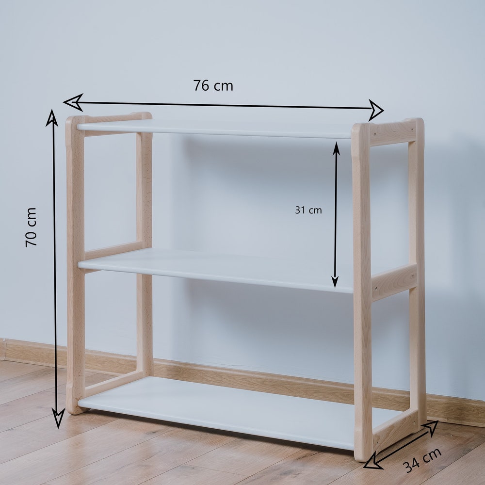 KIKI DOLLHOUSE shelf, MONTESSORI Bookshelf, Wooden Furniture for Nursery, Playroom Décor, Gift for kids - Image 8